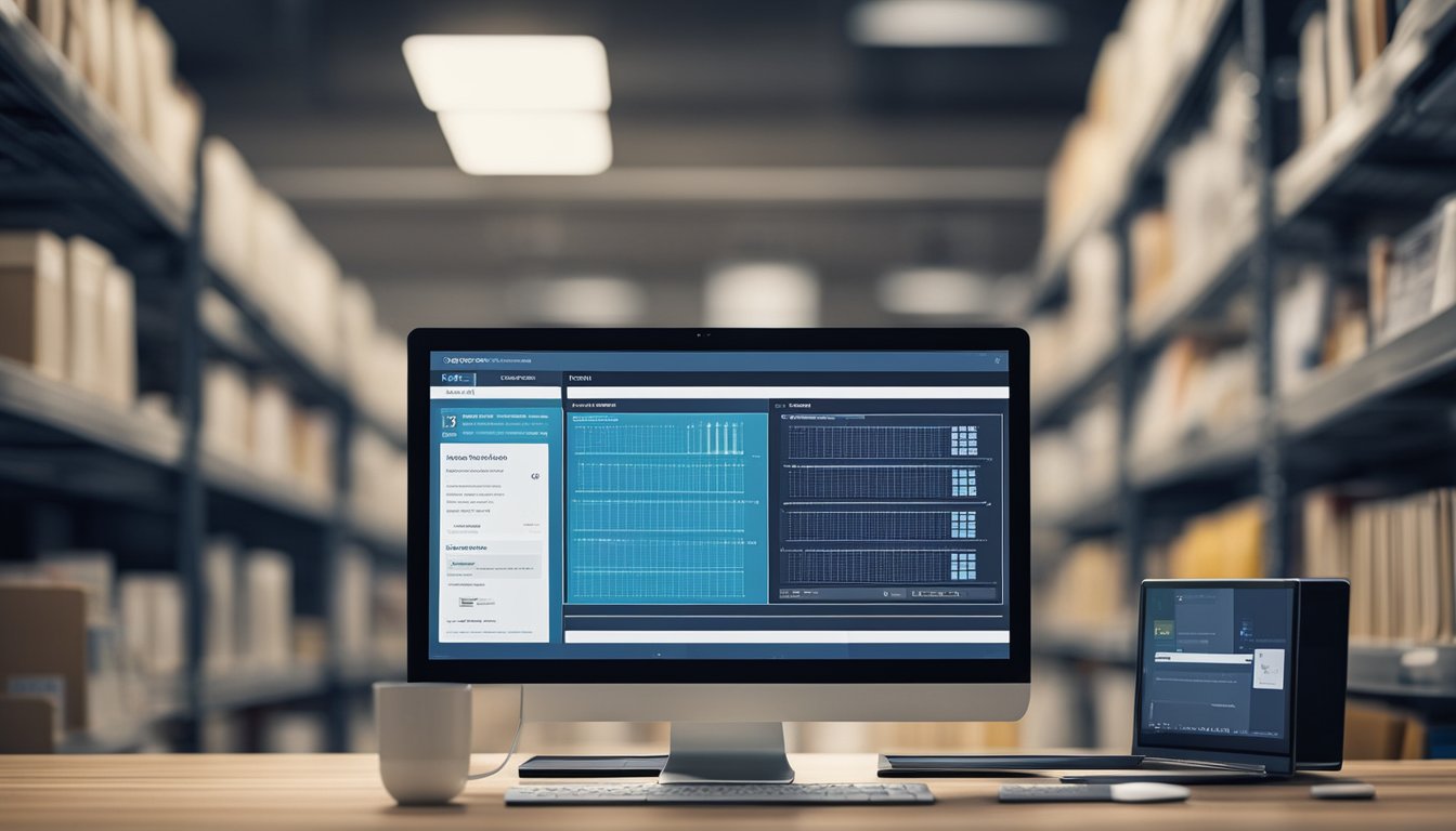 A computer screen with a refrigeration training website open, surrounded by books and tools